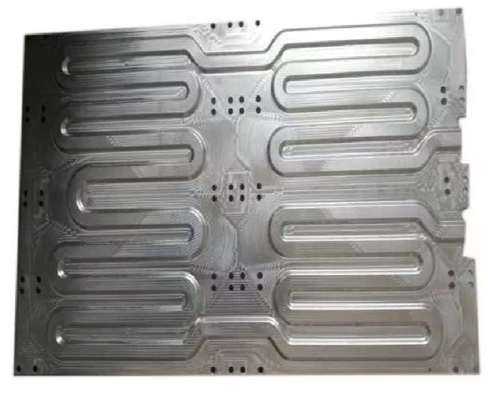 Stamped and vacuum brazed cold plate